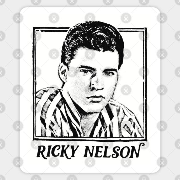 Ricky Nelson // 50s Retro Rock & Roll Aesthetic Sticker by DankFutura